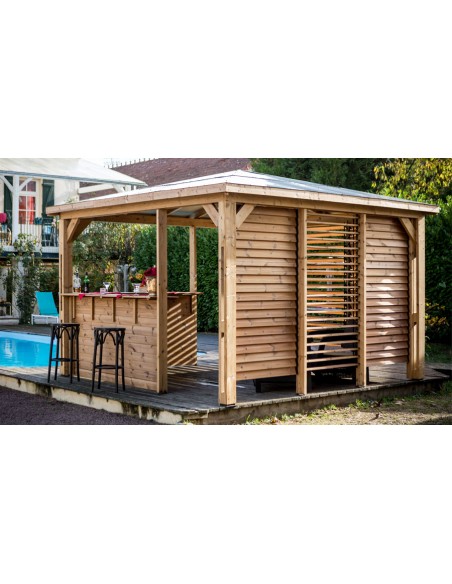 pergola avec comptoir