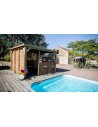 abri piscine bois