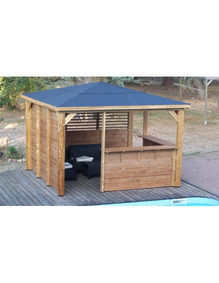 abri pool house en bois