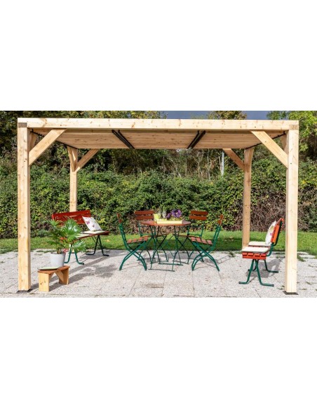 Pergola douglas toit lames orientables