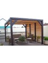 Pergola bioclimatique en sapin