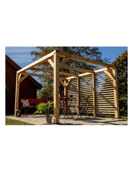 Tonnelle jardin bois sapin Jackson