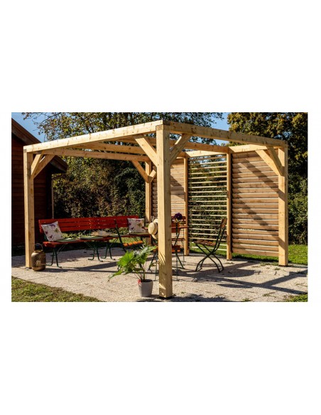 Tonnelle jardin bois sapin Jackson