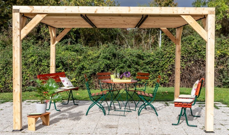 PERGOLA, TONNELLE EN BOIS : offrez-vous un salon en plein air PROMO -  France Abris