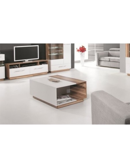 table basse blanche pas chere