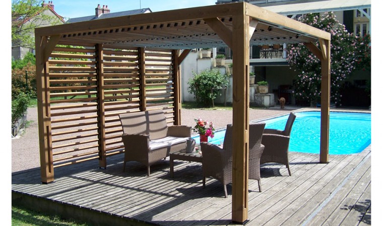 Pergola bois THT Yukon piscine Pergola bois THT Yukon piscine