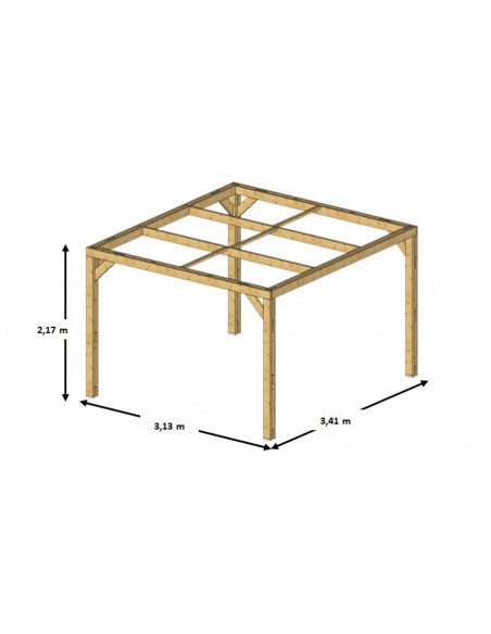 Pergola bois thermo chauffé Yukon