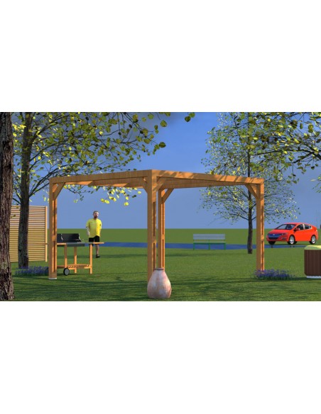 Pergola bois thermo chauffé Yukon