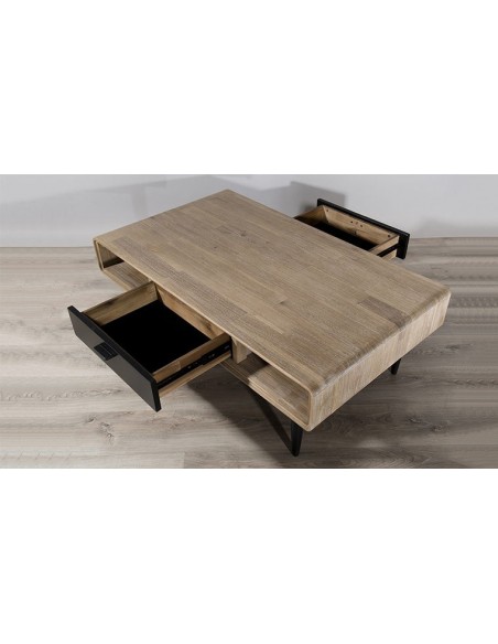 Table basse acacia