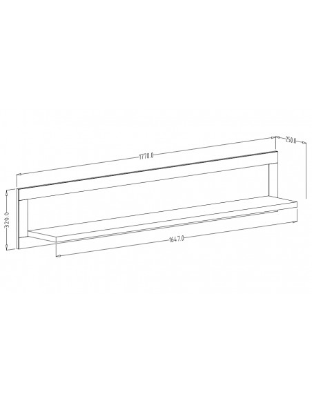 Étagère murale dimensions