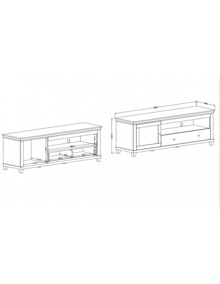 Meuble TV dimensions Boavista