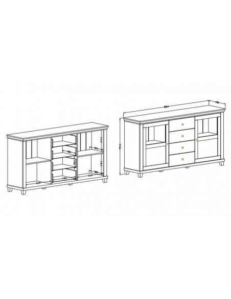 Buffet dimensions Boavista