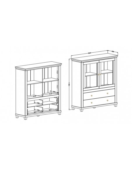 Buffet dimensions haute Boavista