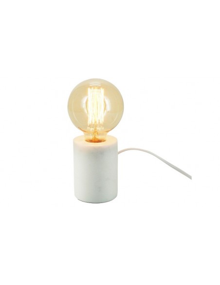 Lampe de table en marbre blanc