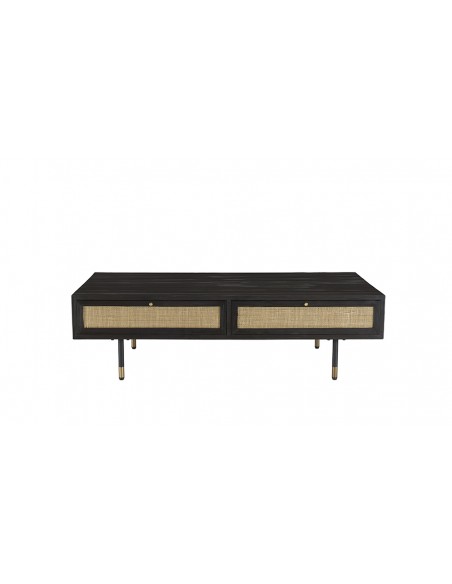 Table basse bois noir