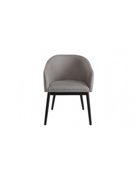 fauteuil métal et tissu gris