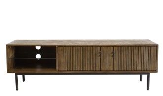 Meuble TV en bois d'acacia