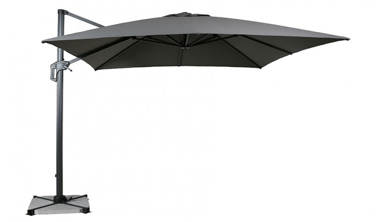 Parasol déporté carré 2,5 m avec housse de protection - Benidorm