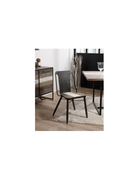 Lot de 2 chaises acacia