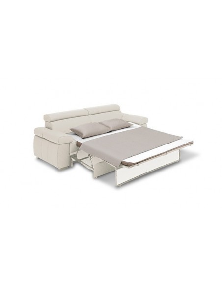 Canapé design convertible 3 places en cuir
