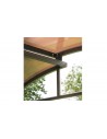 Abri barbecue aluminium gris anthracite