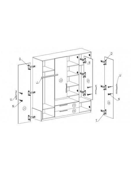 intérieur armoire dressing