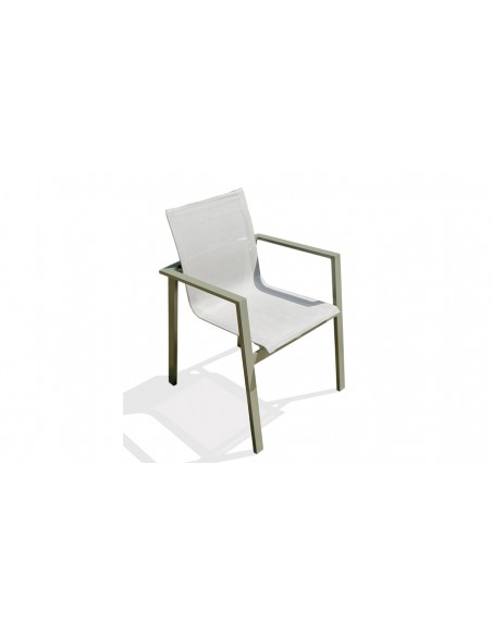 Fauteuil jardin vert kaki