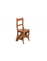 Chaise libraire modulable teck massif