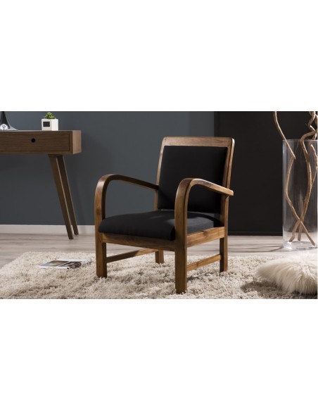 Fauteuil Scandic en Teck Naturel Massif - Design Scandinave