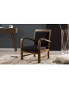 Fauteuil design tissu teck Goa