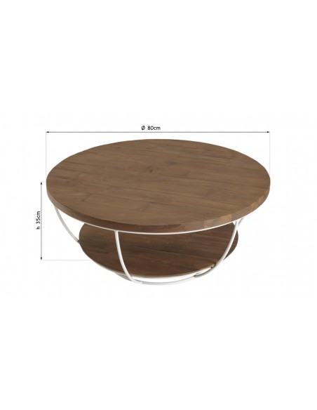 Dimensions table basse 2 plateaux