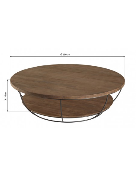 Dimensions table basse ronde Thekku