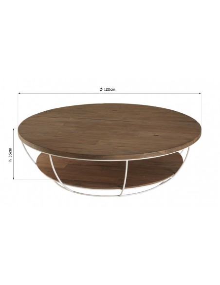 Dimension Table basse ronde Thekku