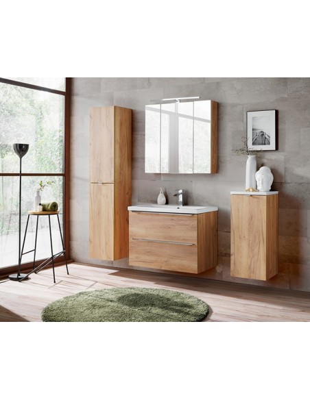 ensemble salle de bain chêne 80 cm