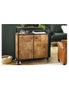 Buffet sur roulettes en bois