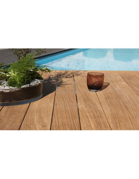 Table de jardin rectangulaire en teck