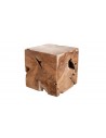 Table basse cube bois teck