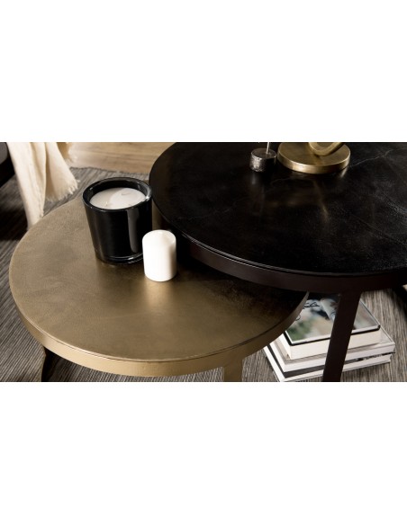 Lot deux tables gigognes Goldy