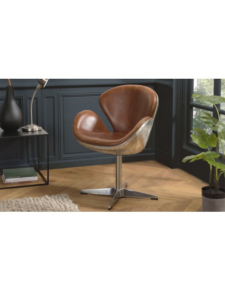 Fauteuil nevada cuir Herman