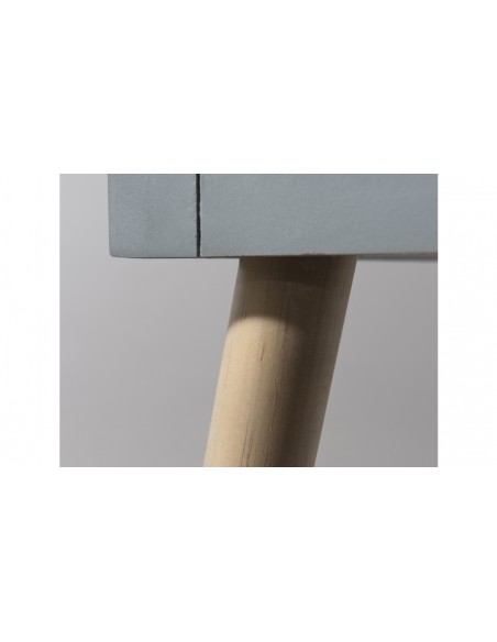 Chevet design gris bois Andrea