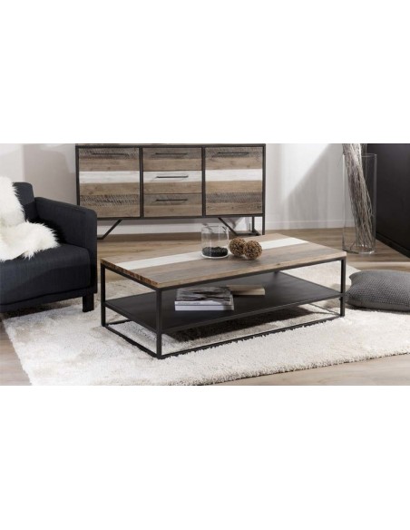 Table basse double plateau