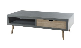 Table basse gris pin