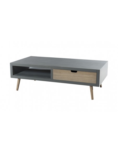 Table basse gris pin