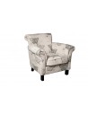 Fauteuil tissu motif papillon