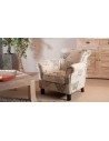 Fauteuil tissu papillon Brooke