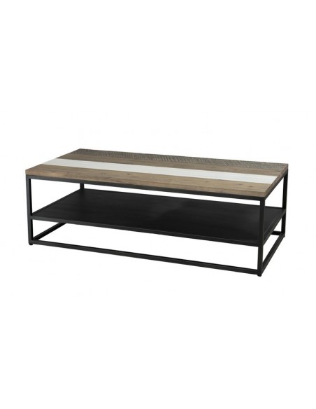 Table basse double plateau