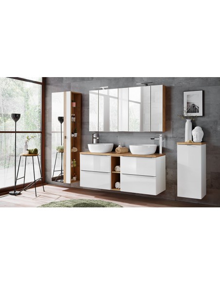 Ensemble salle de bain 2 lavabos design