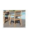 Salon jardin six fauteuils Bornéo