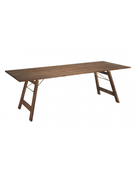 Table jardin pliante bois acacia