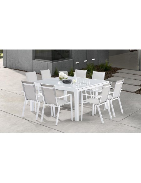 salon jardin carré whitestar